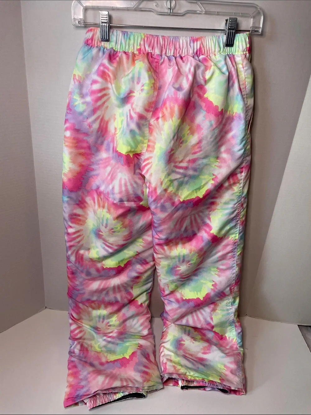 The Children's Place Youth Size 12 Kids Tie-Dye Snow Pants - Pink Multi